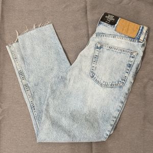 H&M Divided High Waist Rise Mom Jeans Light Wash 4